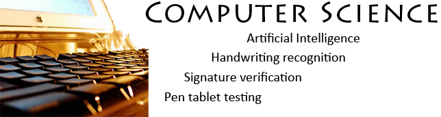 Artificial Intelligence, signature verification, handwriting recognition, pen tablet tests